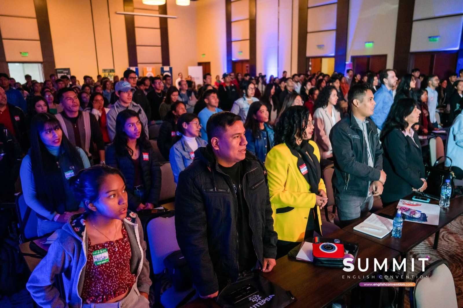 Audiencia en una conferencia de inglés